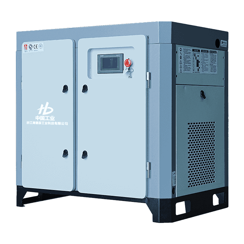 20HP mikroolja dubbelskruv enstegskompressor