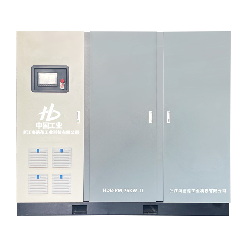 100 hk mikroolja tvåstegskompressor med dubbelskruv